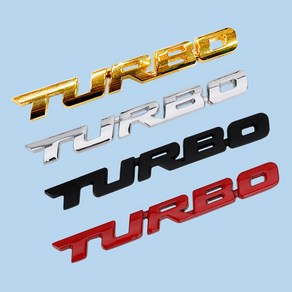 이우펄스 자동차 터보 TURBO 엠블럼 스티커 마크