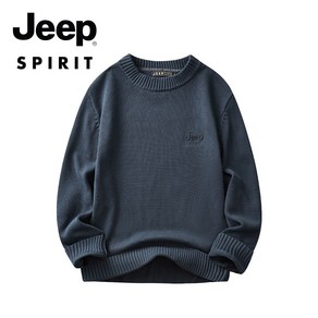 JEEP SPIRIT 남성 니트 티셔츠 남자 캐주얼 긴팔 맨투맨 패션 JPHJ03A18032