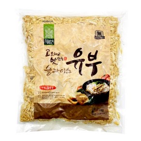 우천 냉동 유부채 슬라이스유부 1kg, 5개