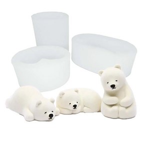 [캔들이케아]북극곰 수제몰드 시리즈 (3종 택 1), 퍼진북극곰