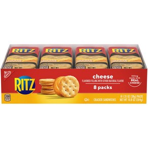 [미국직배송]리츠 치즈 샌드위치 크래커 (8팩x38g) RITZ Cheese Sandwich Crackers