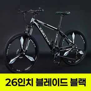 멋진형 출퇴근용 산악자전거 MTB 성인 학생 엠티비, 1개, 170cm, 블레이드 블랙화이트