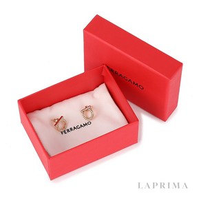 [FERRAGAMO] 페라가모 간치니 크리스탈 귀걸이 76-0122 GOLD 696573