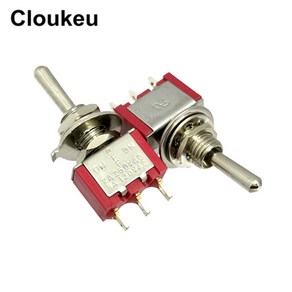 MTS113 6MM 레드 리셋 3 핀/3 파일 켜짐 꺼짐 로커 스위치 토글 스위치 2A250V 5A120V 5, 1개