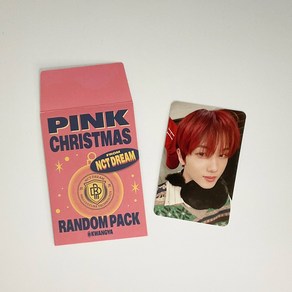 엔시티드림 지성 2022 핑크 크리스마스 포토카드 포카 NCT DREAM JISUNG 2022 PINK CHRISTMAS PHOTOCARD 2