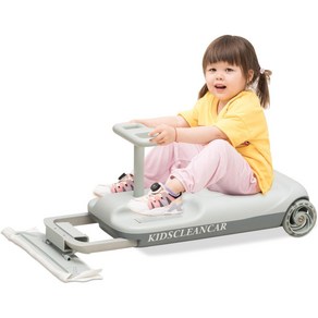 KIDSCLEANCAR 휴대용 고카트 바닥청소 12V 레이싱카, 1개