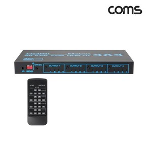 OU946 Coms 4x4 HDMI 2.0 매트릭스 스위치 / 4K 60Hz 고화질 영상 분배 / YUV 4:4:4 크로마서브 샘플링 / 스마트 EDID 지원, 1개