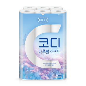 코디 내추럴소프트 3겹 롤화장지