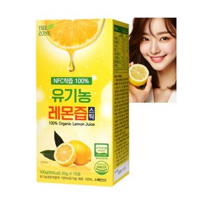 더존헬스케어 NFC착즙 100% 유기농 레몬즙 스틱 15p, 300g, 4박스