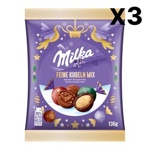 밀카 Milka Fine Balls Mix 133g x 3개