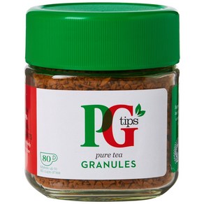 (6팩 무료배송)PG Tips 피지팁스 영국 퓨어티 그래뉼 블랙티 홍차 80회분, 6개