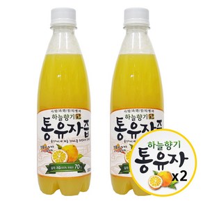 하늘향기 통유자즙 500ml 2개입