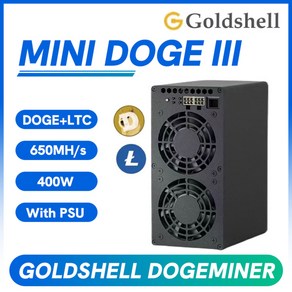 Goldshell 미니 DOGE III 650MH/s 400W 도지코인 채굴 기계 PSU 장착 미니 DOGE3 LTC 코인 채굴기, [02] Only PSU, 1개