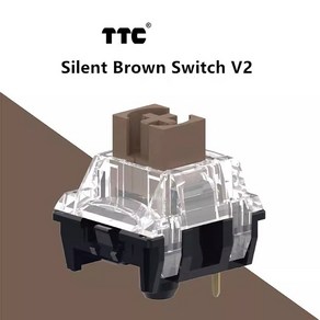 하이무 바다소금 스위치 TTC 무소음 촉각 기계식 키보드용 선형 사일런트 키 샤프트 바디 핫 플러그 3 핀 축 DIY 맞춤형 키보드 신제품, Silent Bown Switch