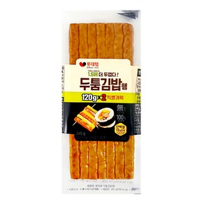 롯데푸드 엔네이처 두툼 김밥햄 120g+120g, 120g, 1개