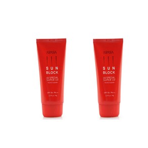 아스파시아 4U스페셜슈퍼 UV 썬블록 레드, 70g, 2개