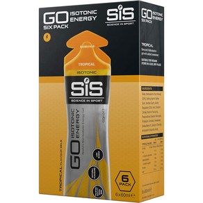 SiS GO 아이소토닉 에너지젤 트로피카 60ml x 6팩, 6개