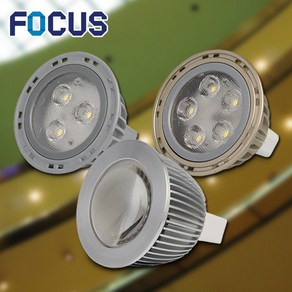 포커스 LED MR16 할로겐램프 모음12V 3W 5W 7W 매입등 안정기 신광 소형전구, 1개, 전구색3w