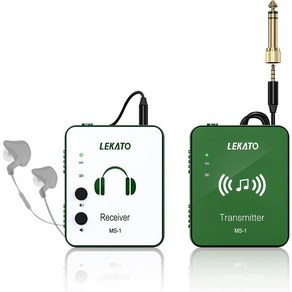 LEKATO 무선 이어폰 모니터 시스템 24Ghz IEM 송신기 수신기 라이브 MS1G, 3)1 Tansmitte, 3)1 Tansmitte