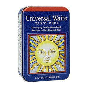 [인터타로] 틴케이스 포켓 유니버셜웨이트 타로카드 Pocket Universal Waite Tarot Tin [한글해설서+주머니+퀵시트증정] 직수입정품