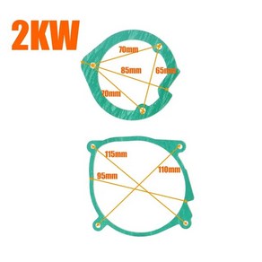 차량용 무시동 디젤 히터 캠핑 차박 2kw 5kw 공기 송풍기 팬 모터 및 버너 가스켓 세트 중국 에버스패커 에어트로닉 자동차 트럭 1x10x20x50x, 1x 2KW Set, 1x 2KW Set