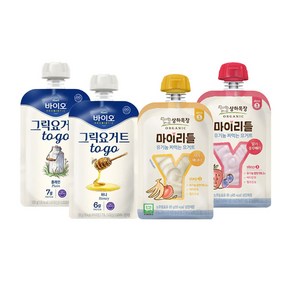 매일바이오 그릭요거트투고120g 플레인3+허니3+마이리틀요거트85g 사과바나나3+딸기블루베리3/냉장무배