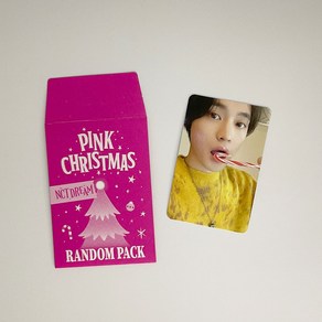 엔시티드림 천러 2023 핑크 크리스마스 포토카드 포카 NCT DREAM CHENLE 2023 PINK CHRISTMAS PHOTOCARD 2