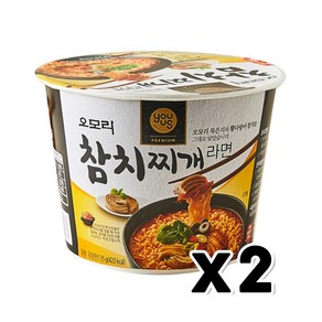 오모리 참치찌개라면 큰컵 135g x 2개