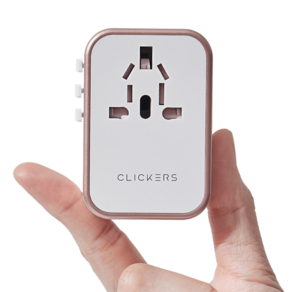 클리커스 PD 35W 전세계 여행용 멀티어댑터 초고속충전 해외 여행용 CK-570S, 풀화이트