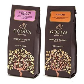 Godiva 고디바 그라운드 커피 카라멜 초콜릿 트러플 284g x 2팩 미디엄 로스트 Tuffle, 2개