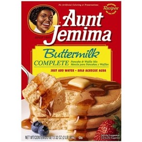 Aunt Jemima Complete Pancake Mix Buttemilk 32-ounce Boxes (Pa Jemima 완전 팬케이크 믹스 버터밀크 32온스 상자(3개 팩, 1개