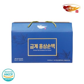 [삼우리]금계홍삼순액 6년근 홍삼100%(홍삼근90% 홍미삼10%)80ml*30팩, 2.4L, 1개