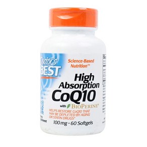 닥터스베스트 하이 앱솔션 CoQ10 100mg 소프트젤, 60정, 1개