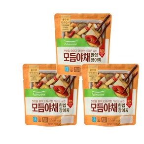 풀무원 [반듯한식]모듬야채 한입장아찌 300g 3개