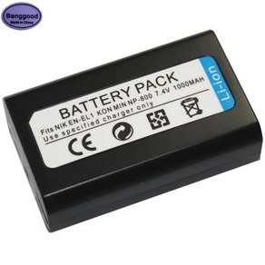 니콘 쿨픽스 카메라 배터리 EN-EL1 NP-800 500 775 880 990 4300 7.4 미놀타 A200 DG5W 용 8700 V, 1개