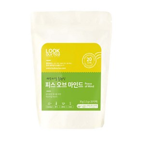 룩아워티 캐모마일 블렌딩 피스 오브 마인드 20티백, 20개입, 1개