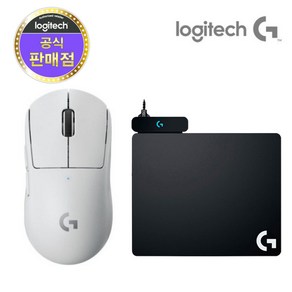 로지텍코리아 로지텍G G PRO X SUPERLIGHT 무선 게이밍마우스, 화이트+파워플레이