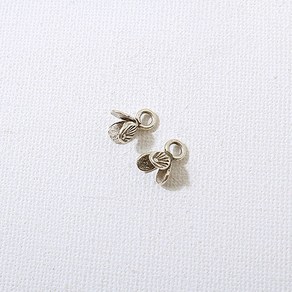 비즈아이 [8-541-10]순은펜던트 세잎꽃 12x10mm 실버925 은엔틱 1개