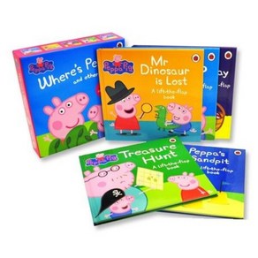 페파 피그 원서 하드커버 5종 세트 (플랩북) : Whee's Peppa And Othe Stoies : A Lift-the-flap book : Wh..., Ladybid