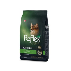 Reflex 키튼 고양이 플러스 건식사료, 닭, 8kg, 1개