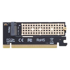 M2-PCI X16 라이저 어댑터 카드 Pci-e 3.0-M2 컨버터 NVMe SSD 어댑터, 1개