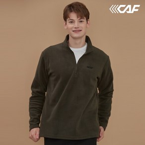 르까프 23FW 남성 하프 집업 플리스티셔츠 카키