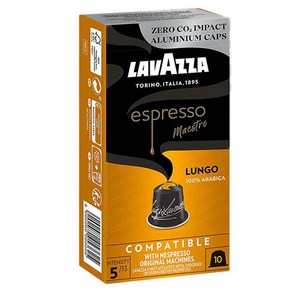 Lavazza Espesso Maesto Lungo 라바짜 에스프레소 마에스트로 룽고 55g 10개입 2개