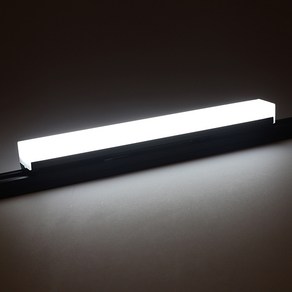 엘포스 LED TS라인 레일등 레일조명 일자등 라인조명 (주광색/주백색/전구색), 600MM/15W, 1개, 블랙-주광색