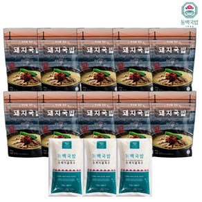 [10+3]부산 돼지국밥 동백국밥 10팩 쟁여세트, 10개, 570g