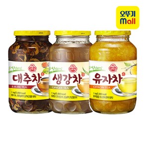 오뚜기 액상차 1kg 3종세트(유자차+생강차+대추차), 단품, 1개