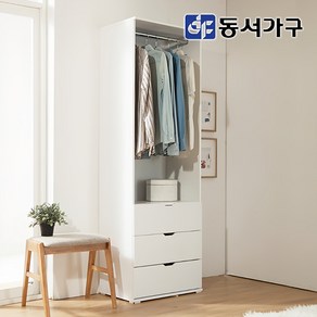 동서가구 퓨어 드레스룸 3단 서랍장 DF636446, 화이트