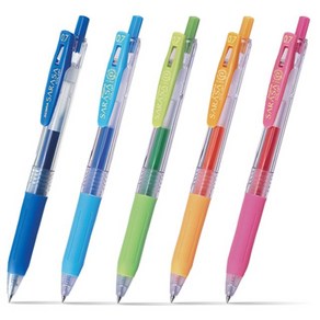 제브라사라 [2개묶음] 0.7mm 5색 클립 볼펜 제브라 사라사 고정 필기용 CWCC90DA, 색상