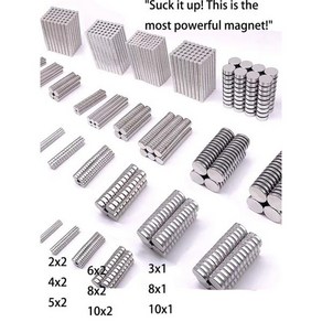 냉장고용 네오디뮴 자석 초강력 N52 Aimant 슈퍼 Ima 희토류, 200Pcs, 07 6mmx2mm