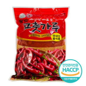 참맛 100% 국내산 고운 고추가루 소스용, 1개, 1kg